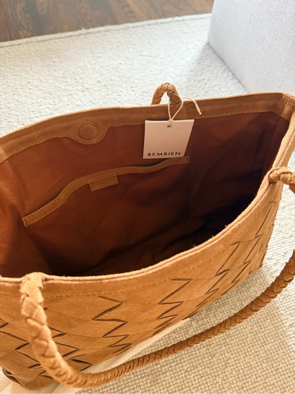 Bembien Gabrielle Grande Weave Tote - Neutral Tan